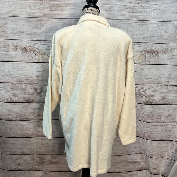 Vintage Chico’s Design Sherpa Shirt NWT Long Sleeve Button Down Natural Size XL - Picture 5 of 9